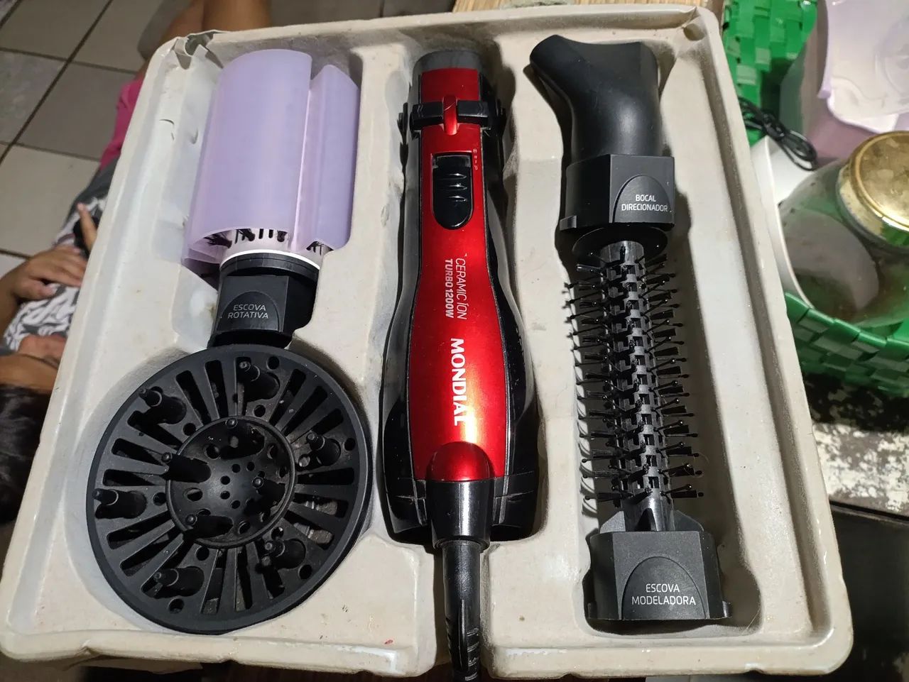 Escova rotativa e mini cabine de ulha em gel - Foto 4