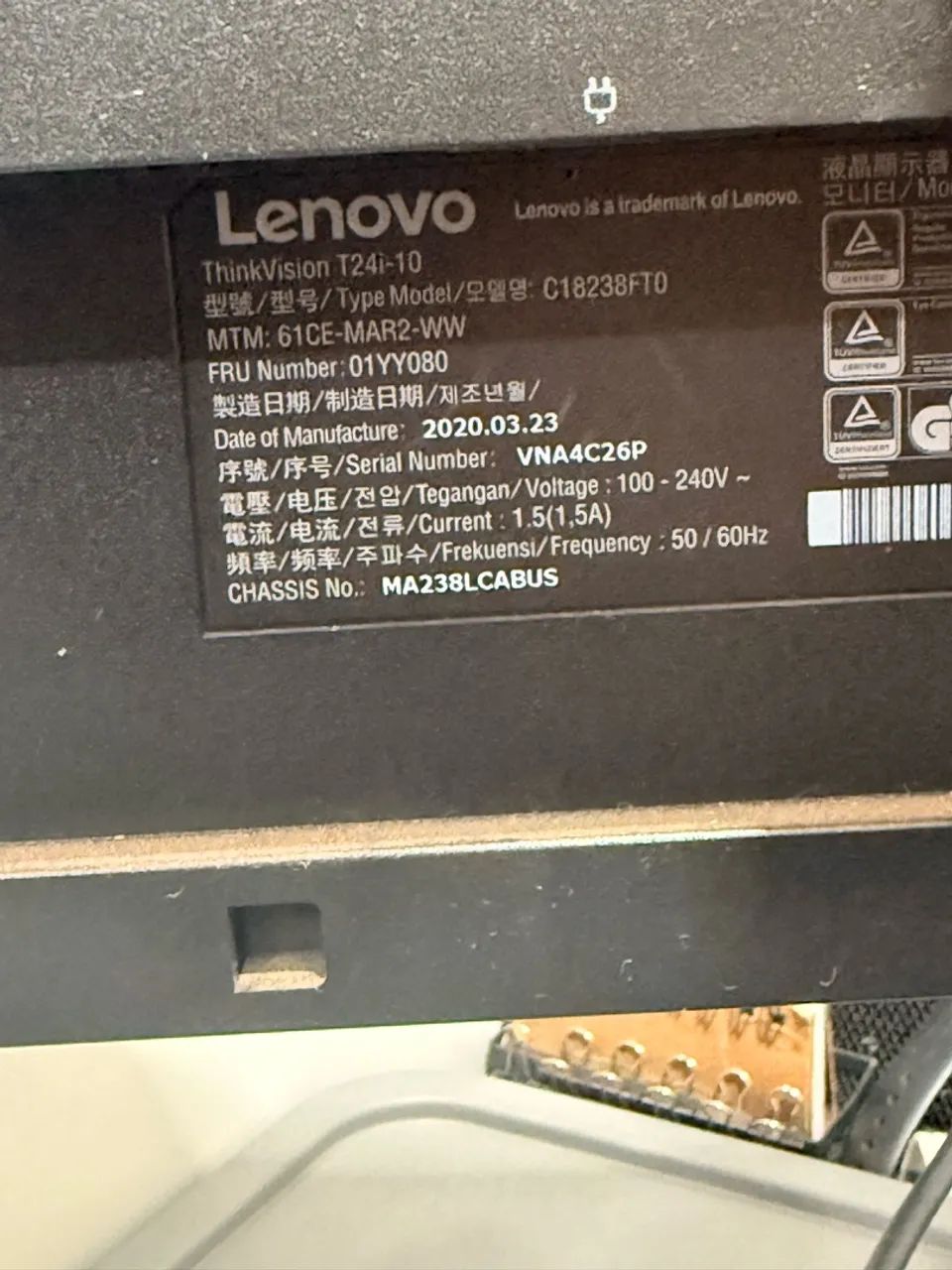 Monitor Lenovo 24 polegadas - Foto 2
