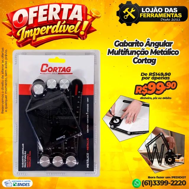Gabarito Angular Multifunção Metálico Cortag