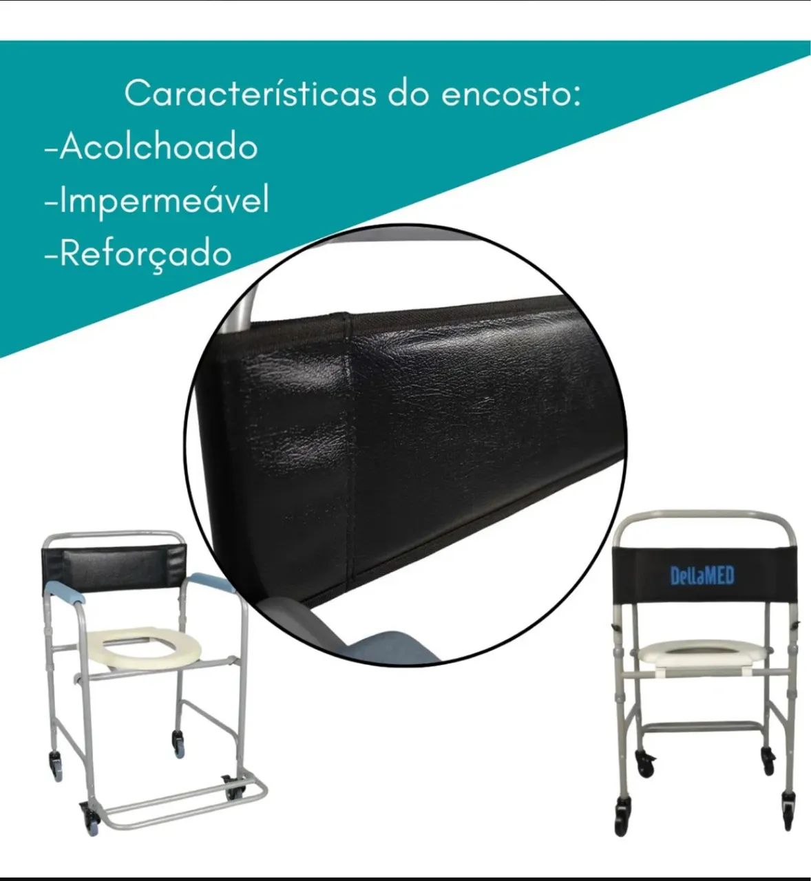 Cadeira de banho 100kg (novo)  - Foto 3