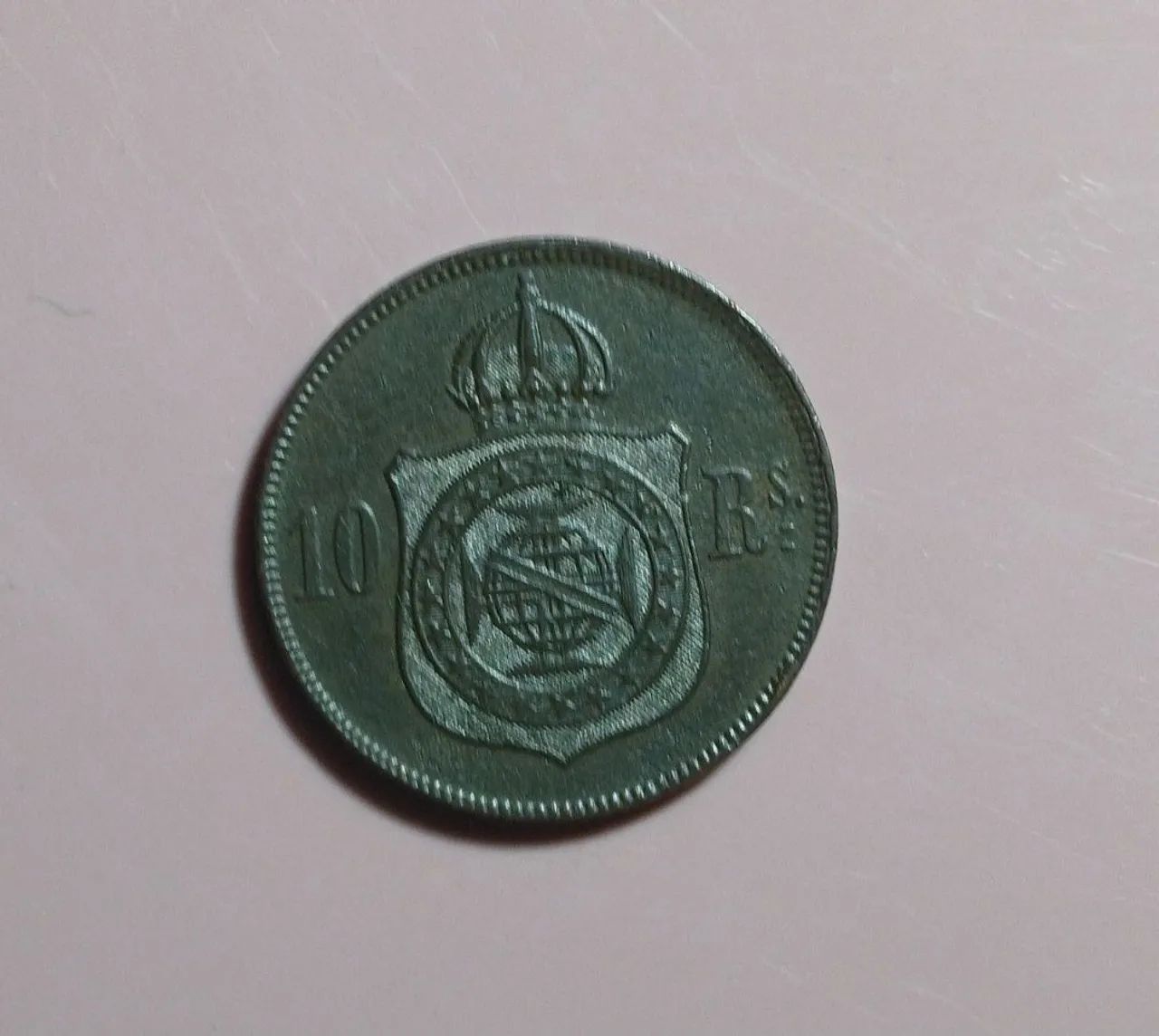 Moeda 10 Réis 1.869 - Foto 2