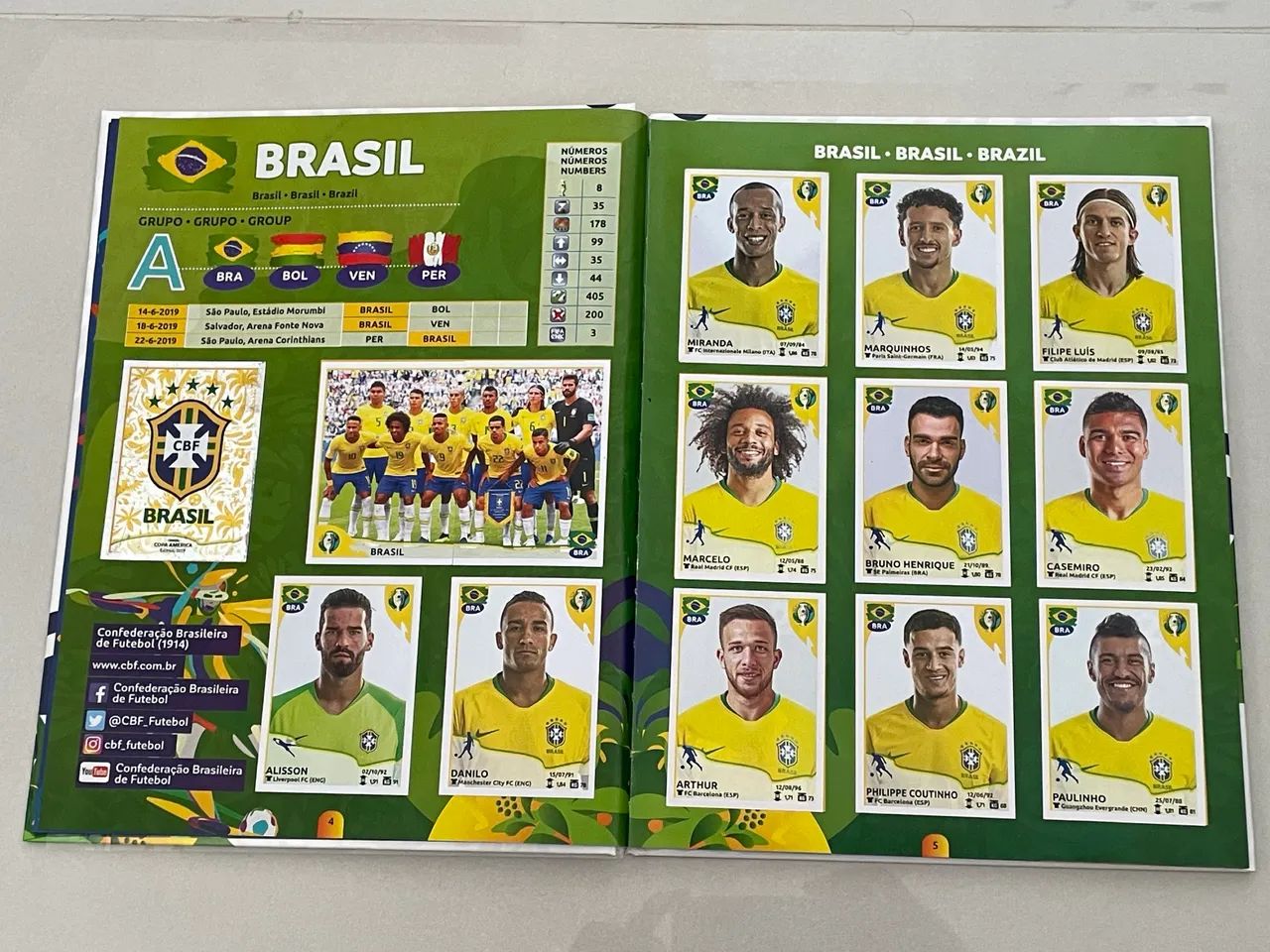 Albúm Copa América 2019 - Completo - Foto 2