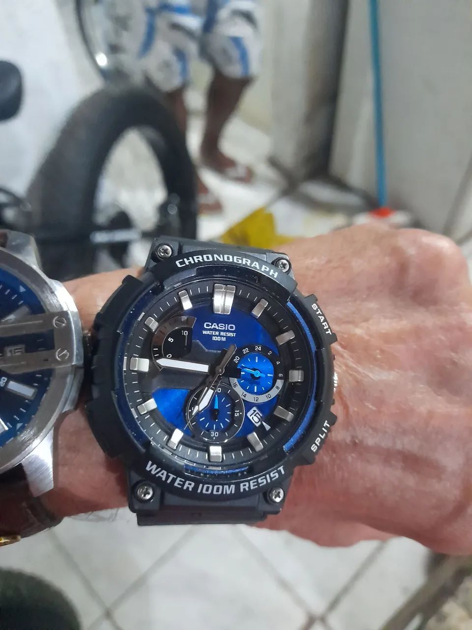 Vendo um relógio casio tempo cronógrafo funcionando perfeitamente  - Foto 4