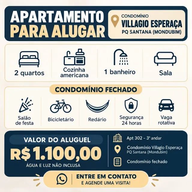 APARTAMENTO MONDUBIM - 2 QUARTOS  - Foto 2