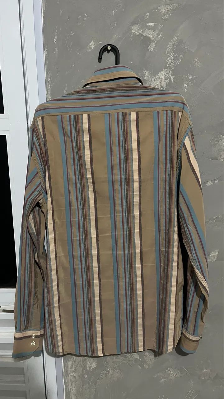 camisa social buckman listrada g - Foto 2