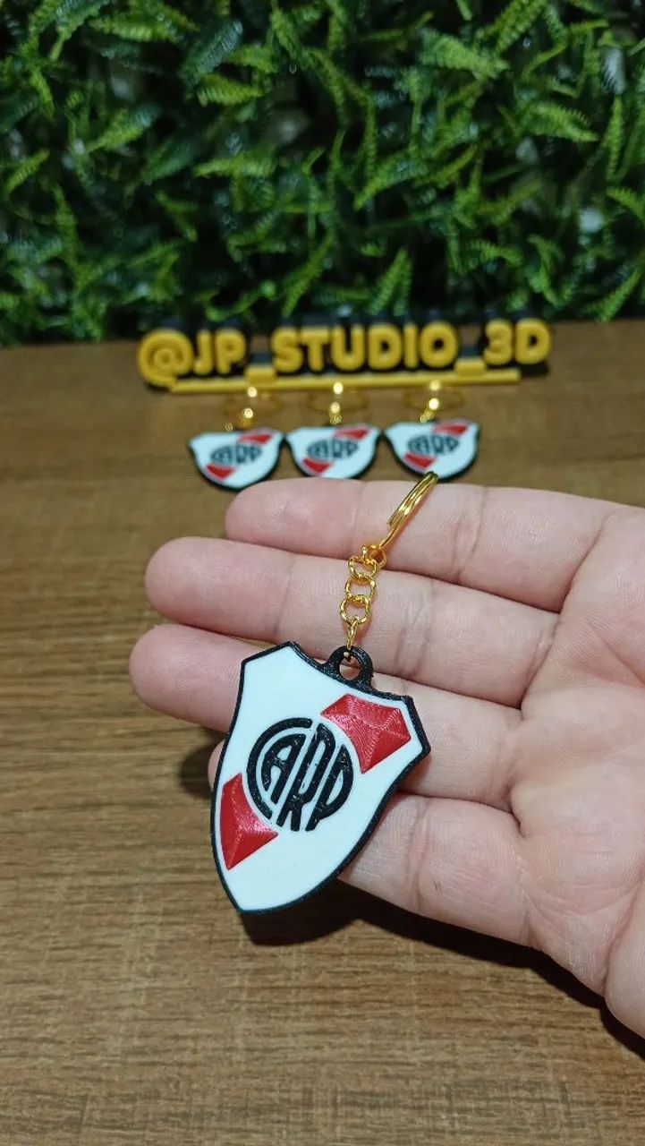 Kit 4 chaveiros do River Plate da Argentina - Foto 5