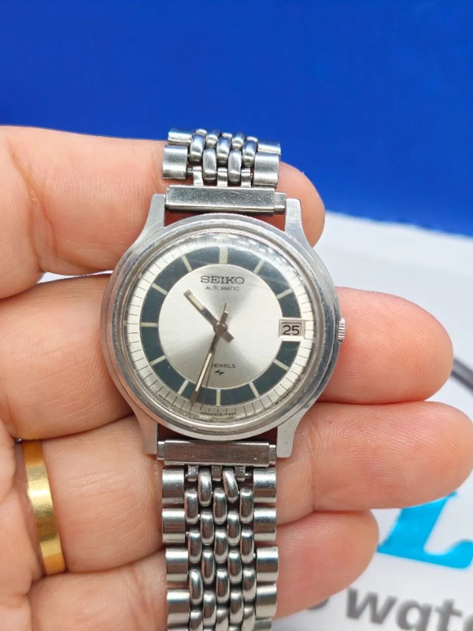 RELOGIO SEIKO 7009 PULSEIRA GRÃO DE ARROZ  - Foto 2