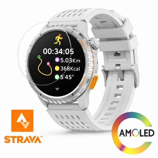 Smartwatch Redondo Bateria Longa Duração Corrida Strava Ios Android Amoled - Foto 2