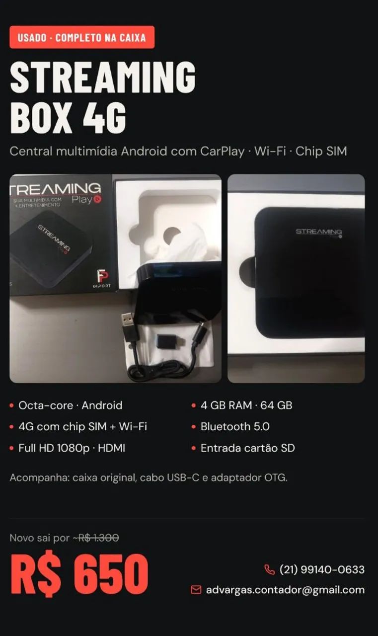 Multimédia CarPlay - Streaming - Foto 2