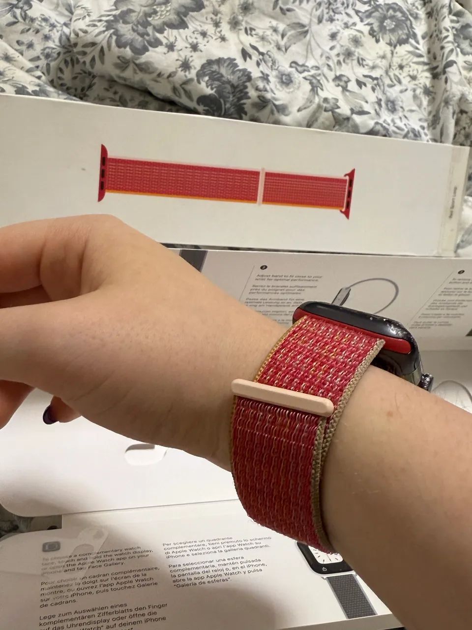 Pulseira Apple watch 41 mm vermelha  - Foto 3