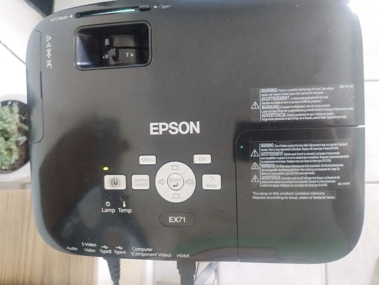 Projetor EPSON EX71 LÂMPADA NOVA - Foto 6