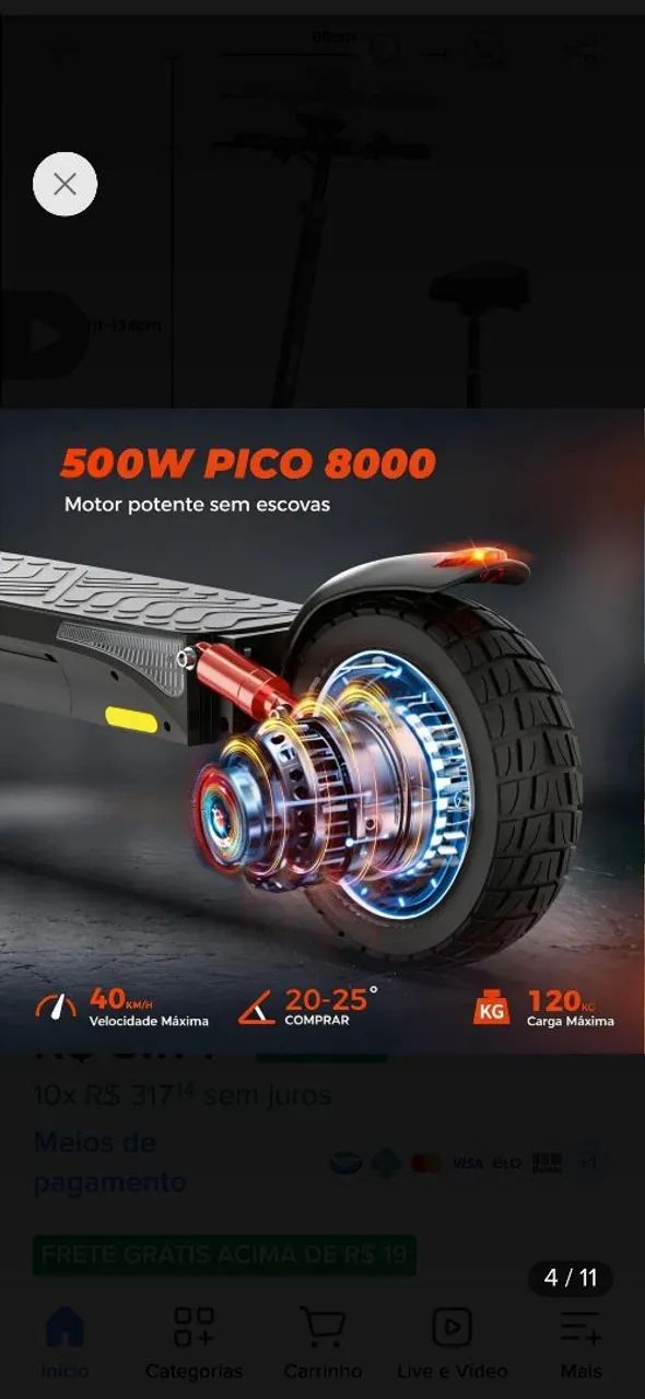 Patinete elétrico  - Foto 5