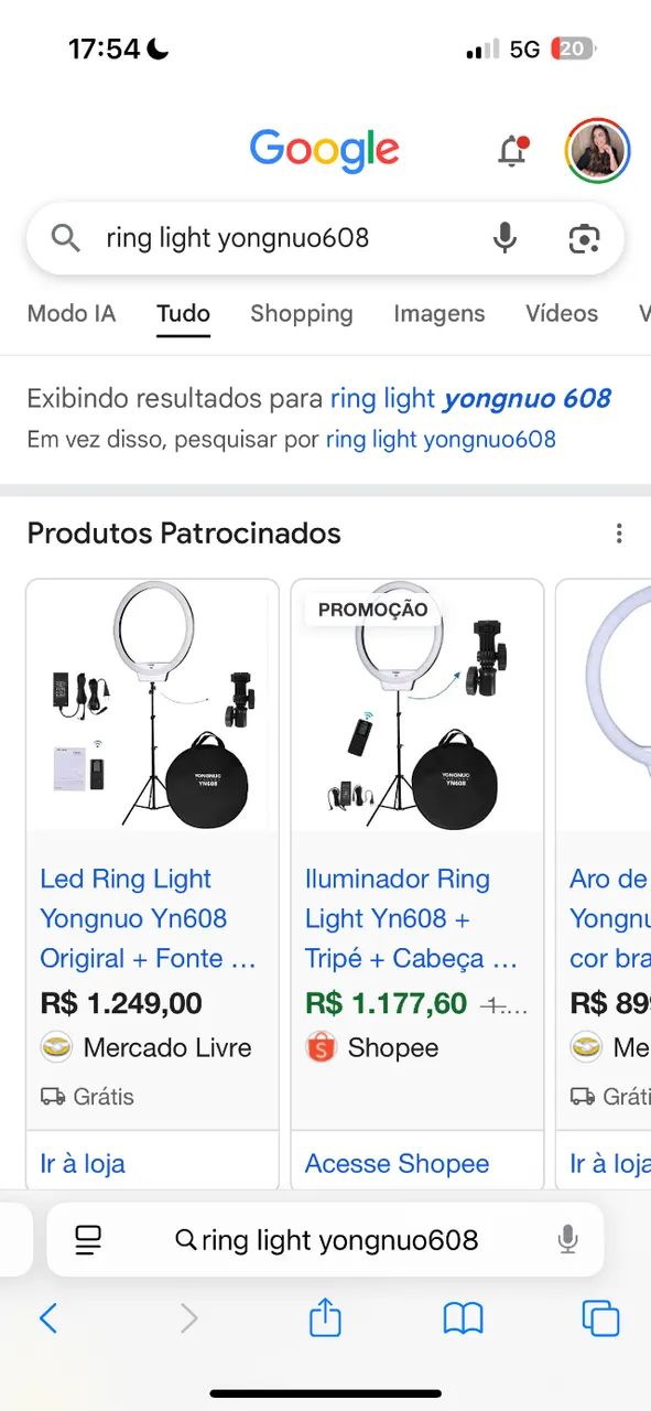 RING LIGTH YONGNUON608 - Foto 5