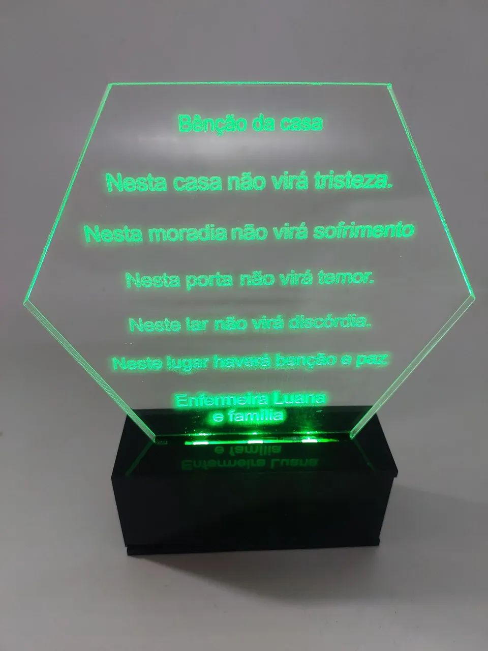 Benção da casa iluminada personalizada! - Foto 2