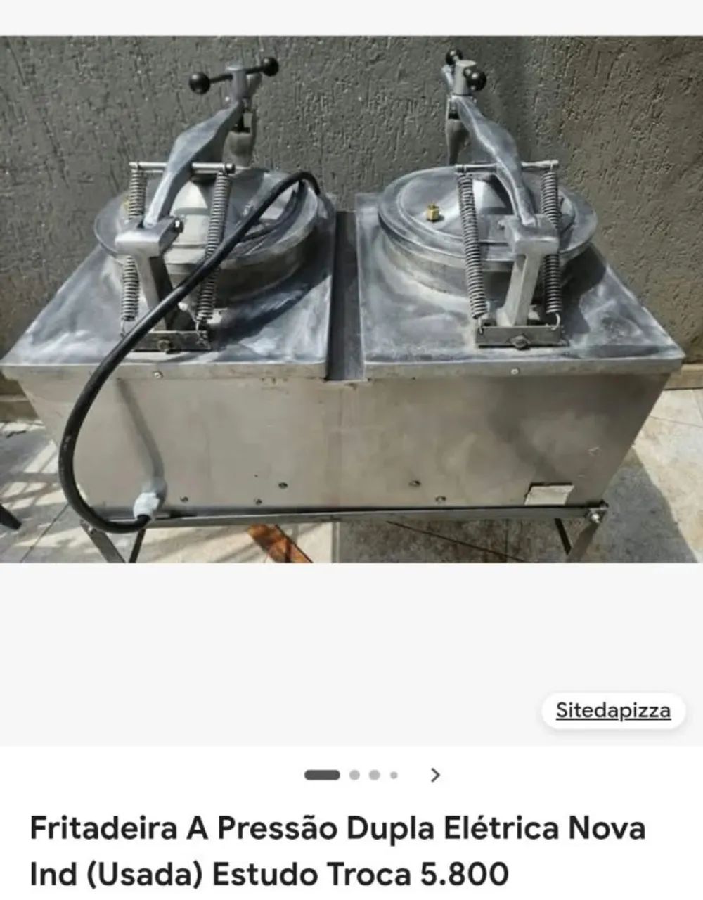 Fritadeira a pressão semi nova 