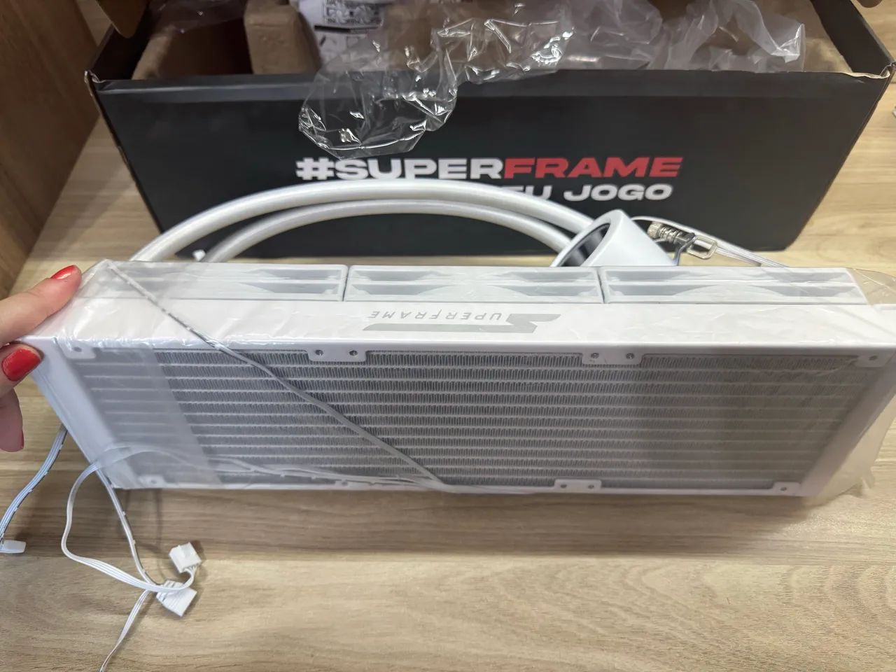 Water Cooler SuperFrame ISENGARD MAGIC, 360mm, Branco - Foto 2