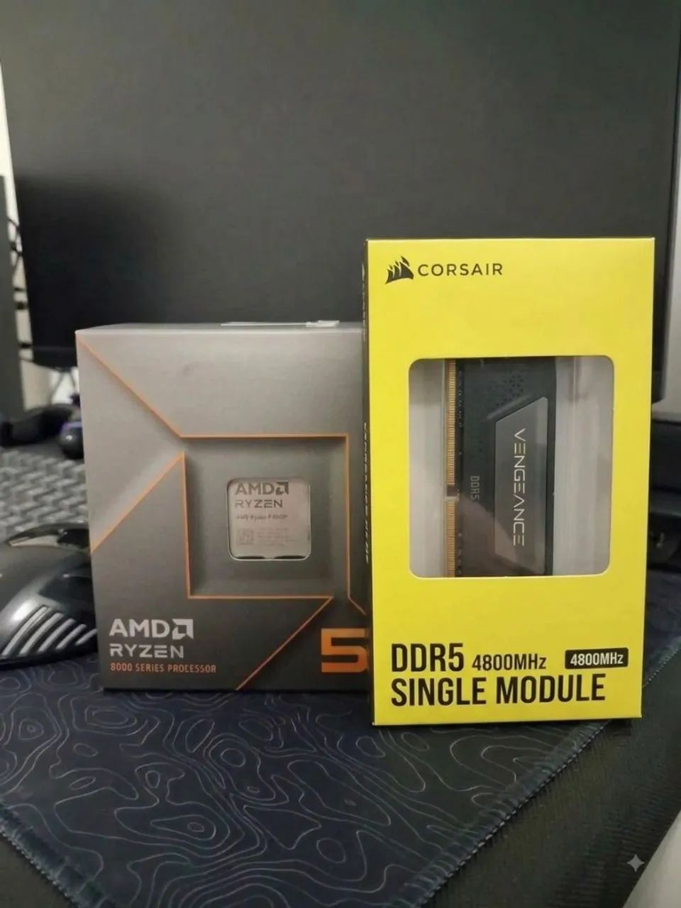 Kit Placa Mae B650m + Memória DDR5 Corsair 16gb + Processador am5 Ryzen 5 8400f BOX 