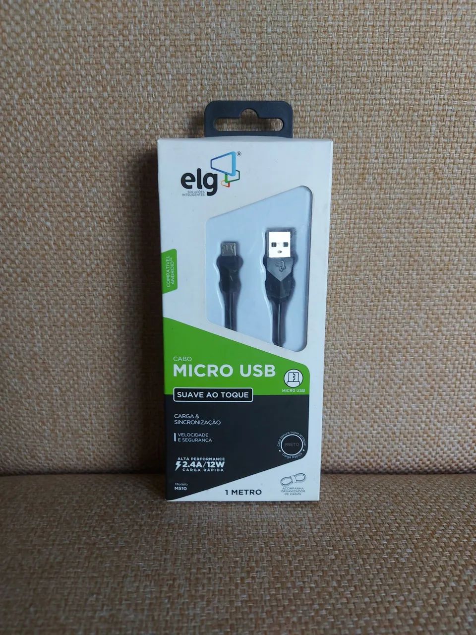 Cabo Micro USB ELG para Recarga e Sincronização 1 Metro - M510 - Foto 3