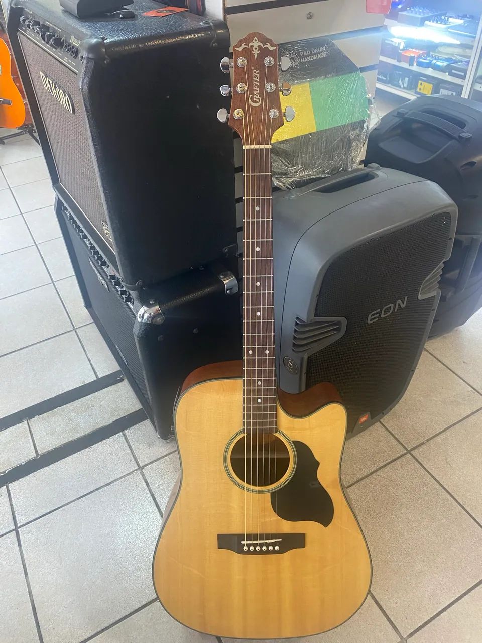 Violão Folk Crafter impecável  - Foto 5