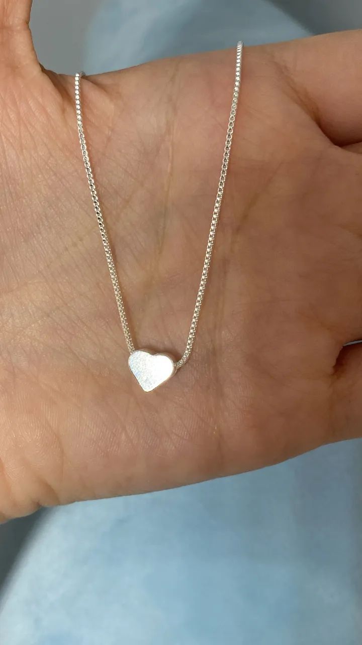 Colar coração minimalista - Foto 2