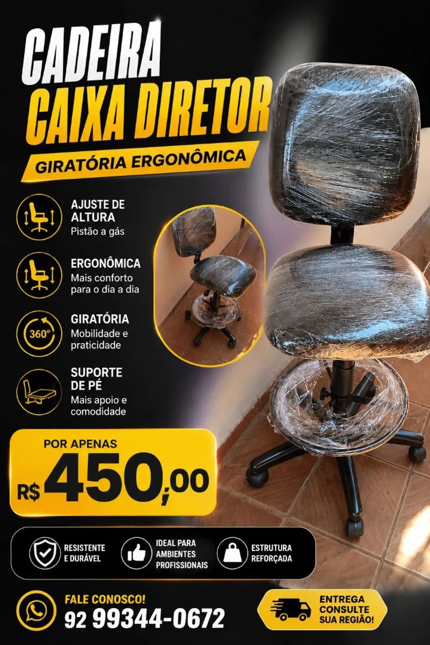 Cadeira caixa Diretor  - Foto 2