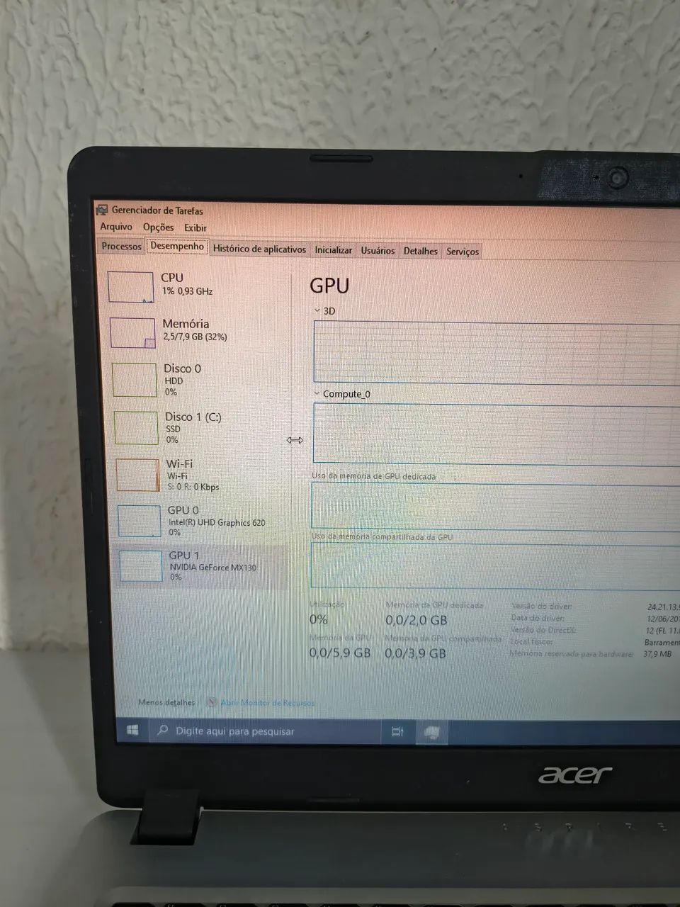 Notebook Acer Aspire 5, i5 NVidia Mx130 - Foto 3