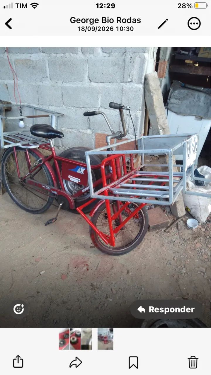 Bicicleta de carga reforcada