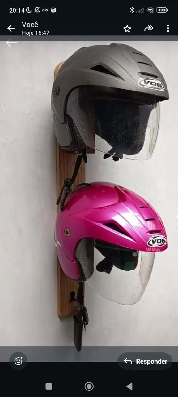Suporte de Capacete pra motoqueiro 