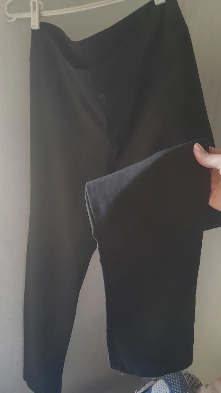 Calça alfaiataria unisex preta