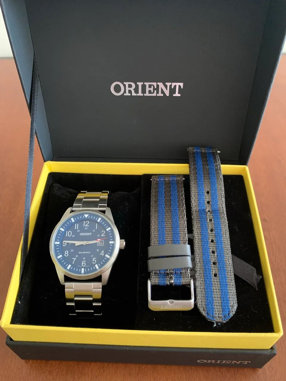 Relógio Orient solartech MBSS1452 - Foto 3