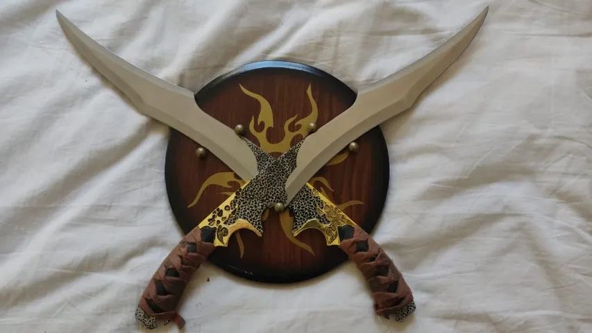 Adagas élficas Legolas O Senhor dos Anéis com suporte - Foto 4