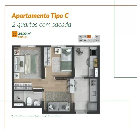 PLANTA 34m²