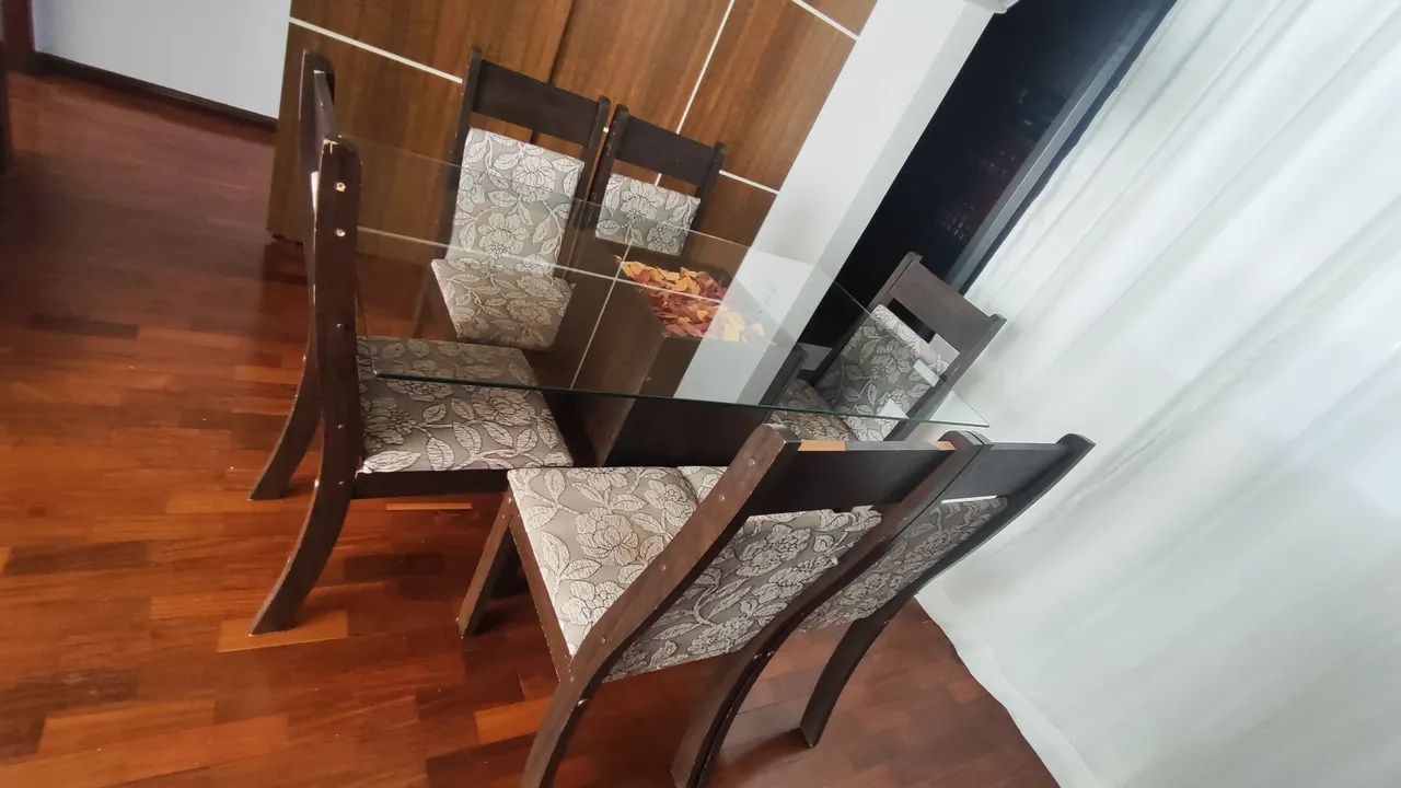 Mesa de vidro com 6 lugares  - Foto 4