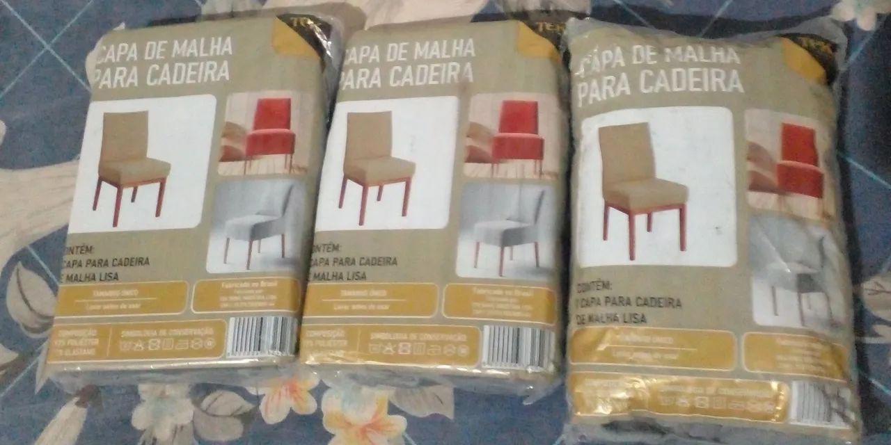 Capa de cadeira boa nova so tenho 3 - Foto 2