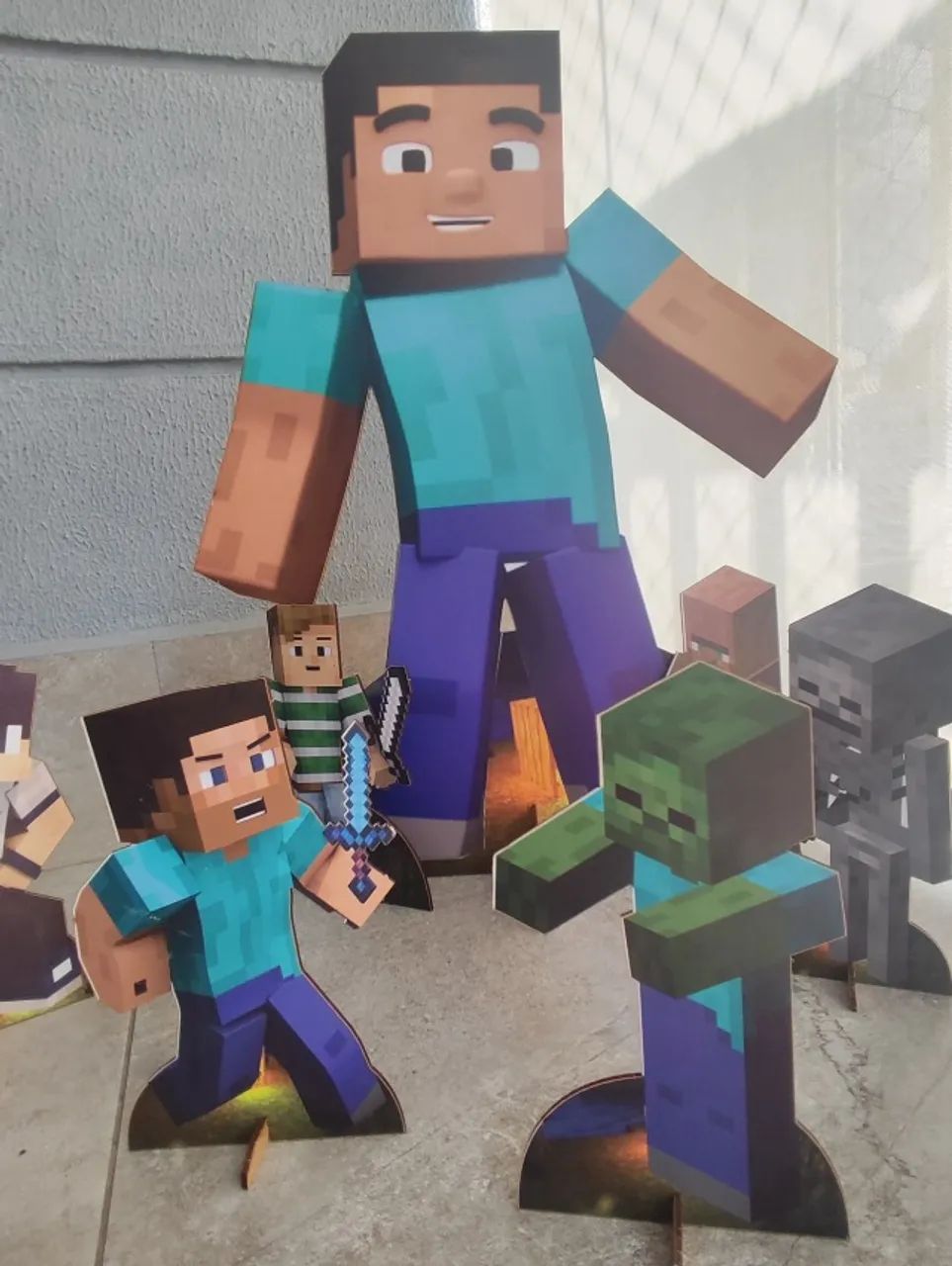 Kit decoração Minecraft 12 displays - Foto 3