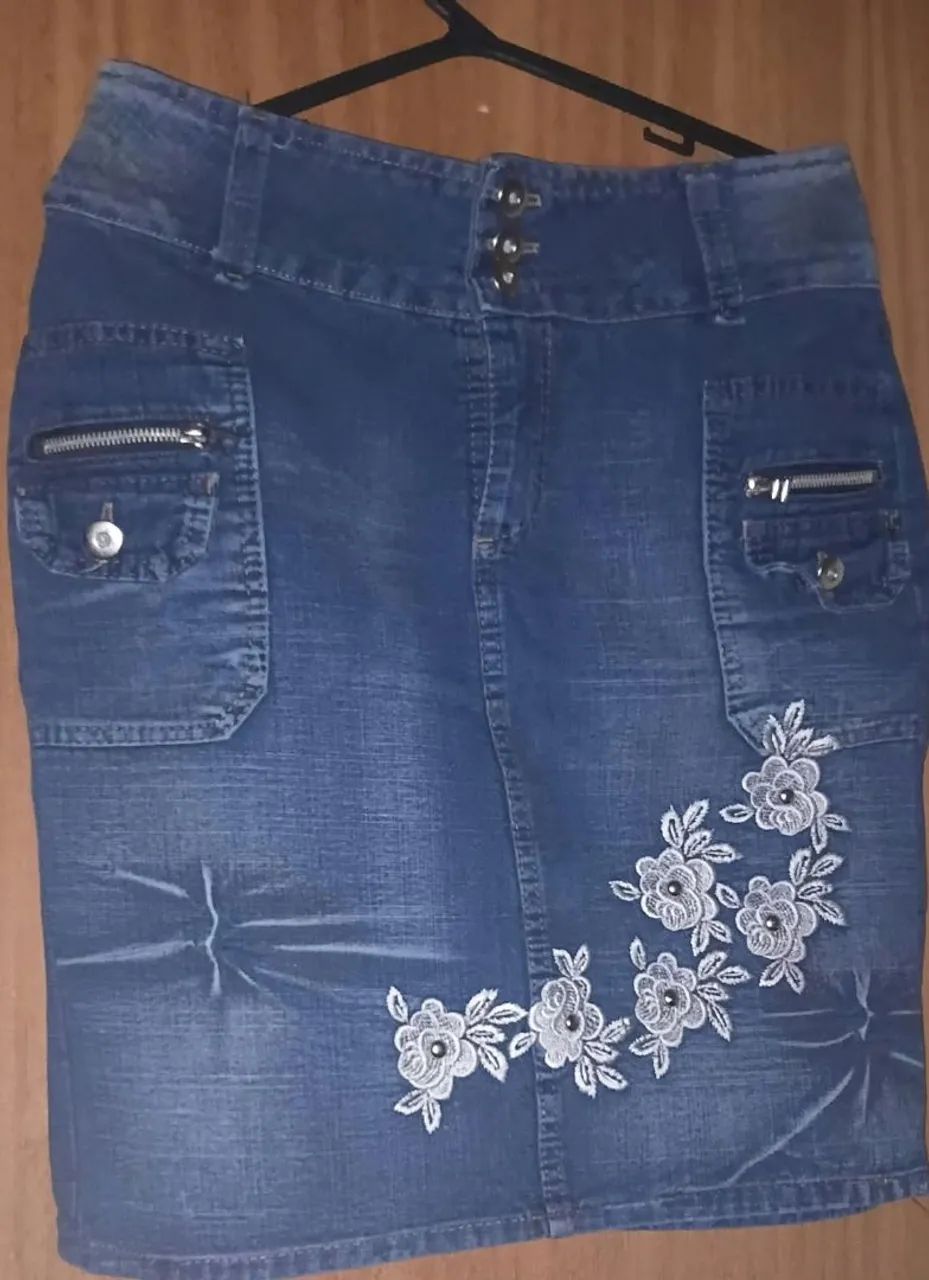 Saia jeans 