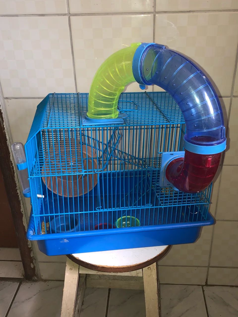 Slightly used hamster cage