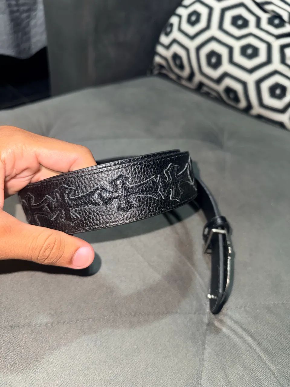 Cinto Chrome Hearts - Foto 2