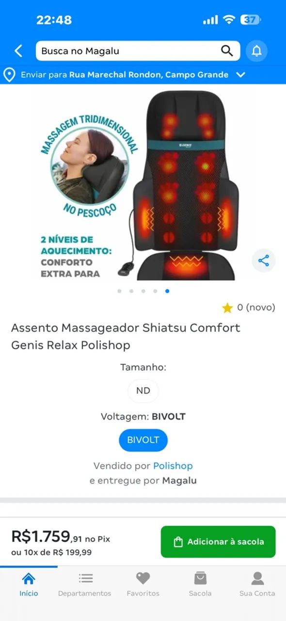 Assento massageador shiatsu genis  - Foto 2