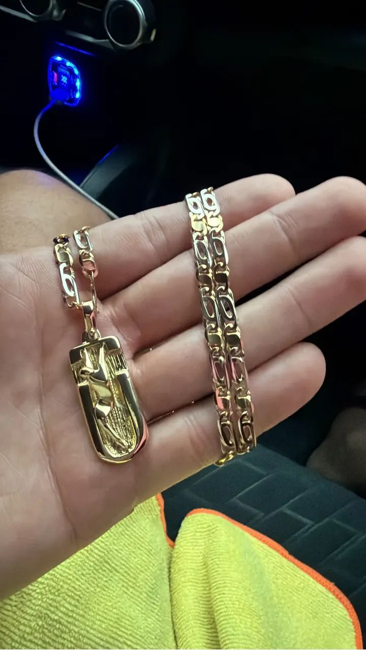 Corrente de ouro 18k 750 italiana  - Foto 2