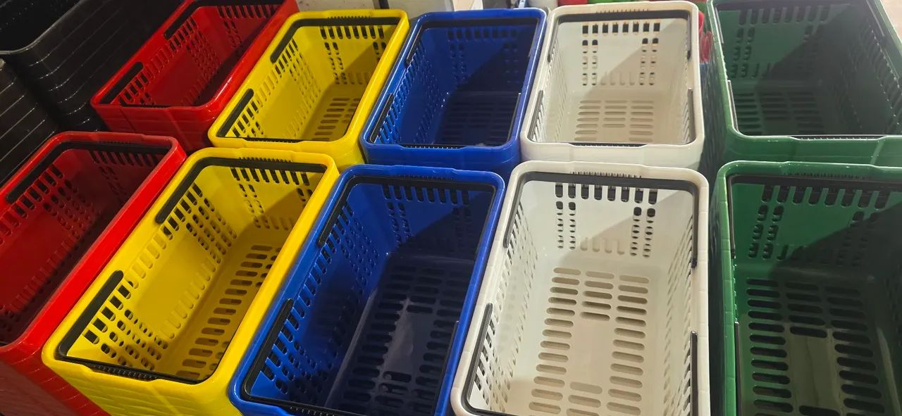 Cestas plasticas varias cores novas pronta entrega  - Foto 2