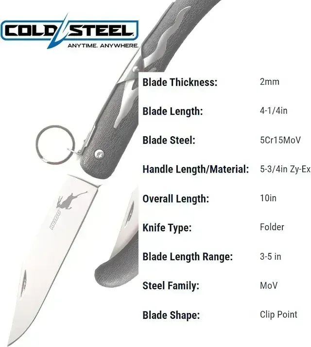 Canivete Cold Steel Kudu 20kk Preto - Foto 3