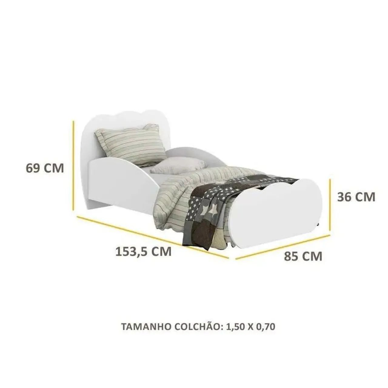Cama Montessoriana Nuvem (com colchão - Foto 3