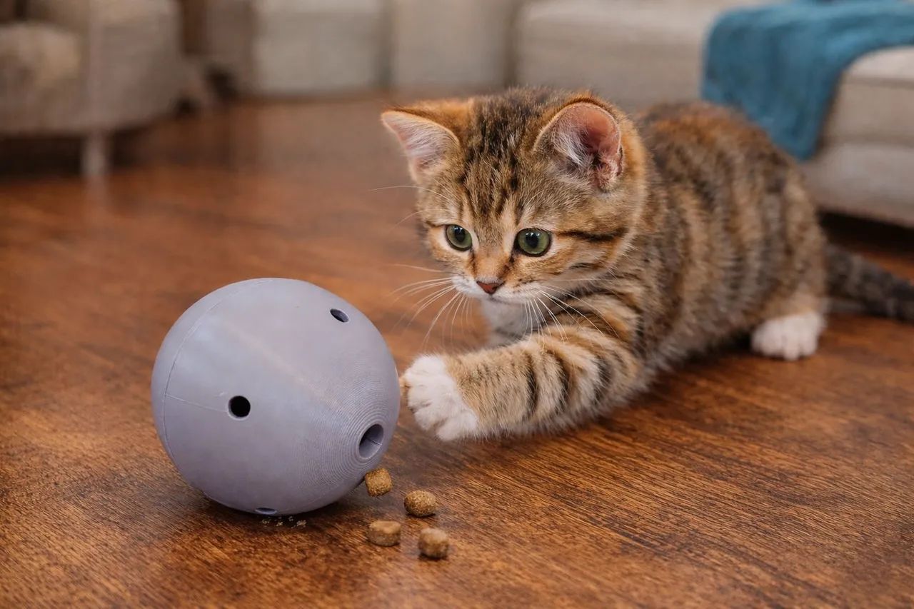 Brinquedo Interativo para Gatos - Bola de Ração - Foto 2