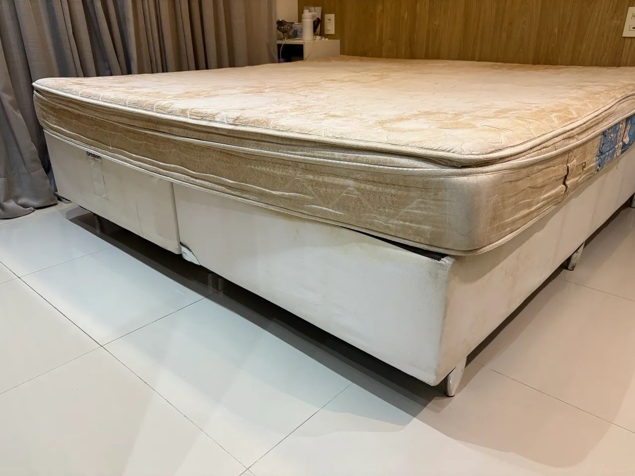 Cama King Ortobom em ótimo estado  - Foto 4