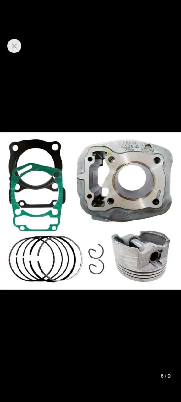 Kit cilindro motor 399 reais, Cg Fan / Bros 160, 2016 a 2024 original Honda. - Foto 2