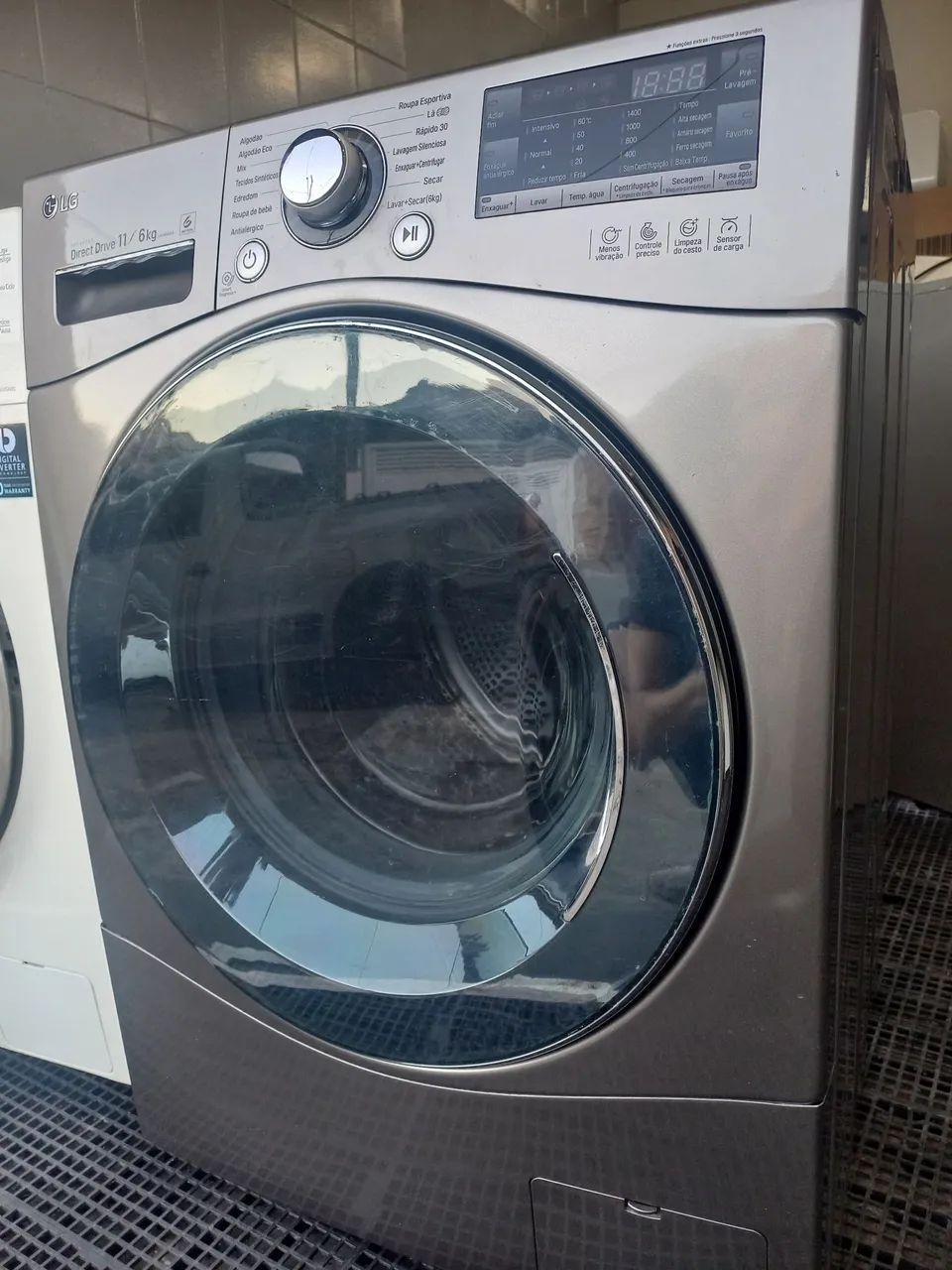 Lava e seca lg 11kilos inox - Foto 3