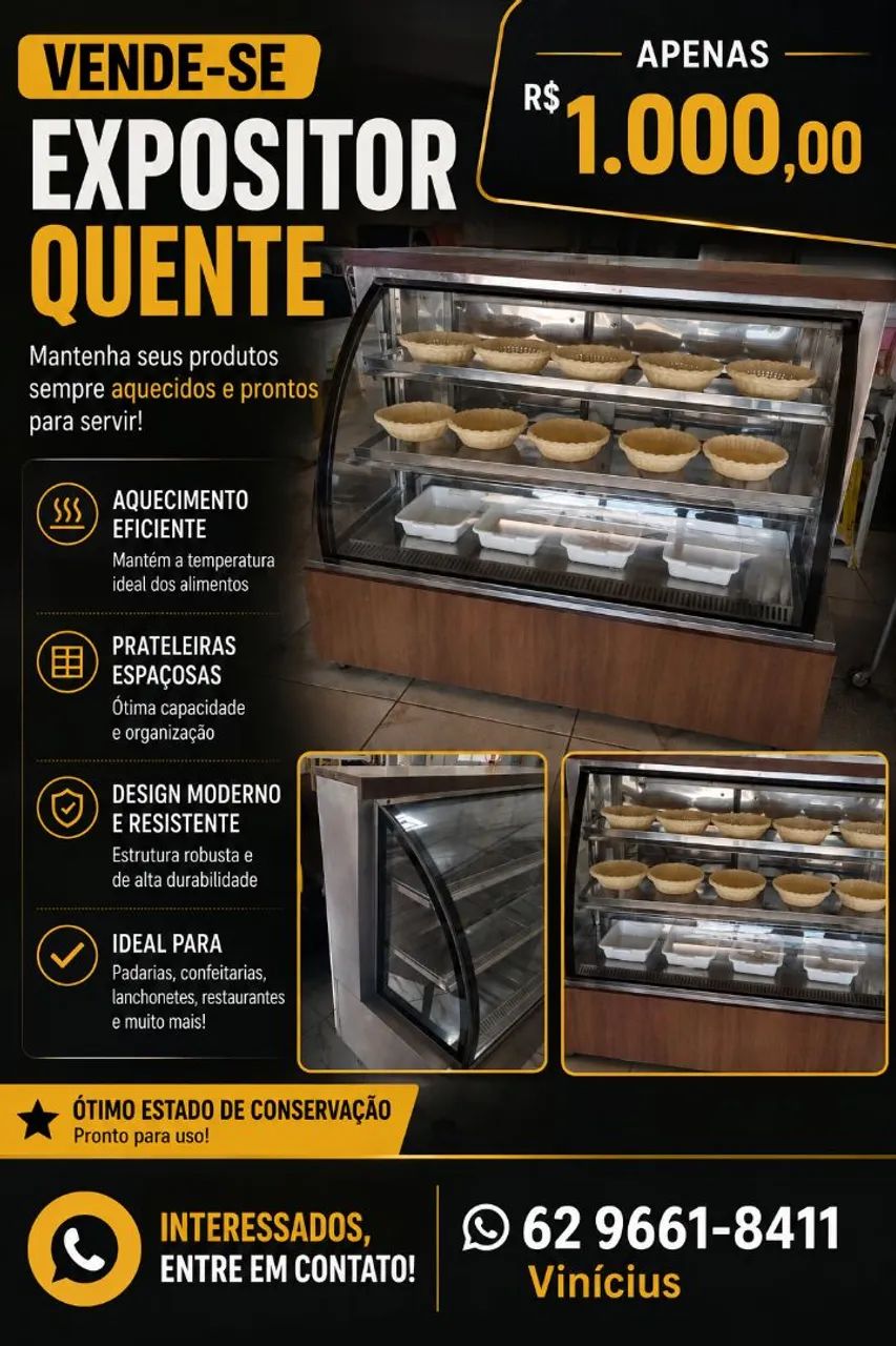 Expositor quente 