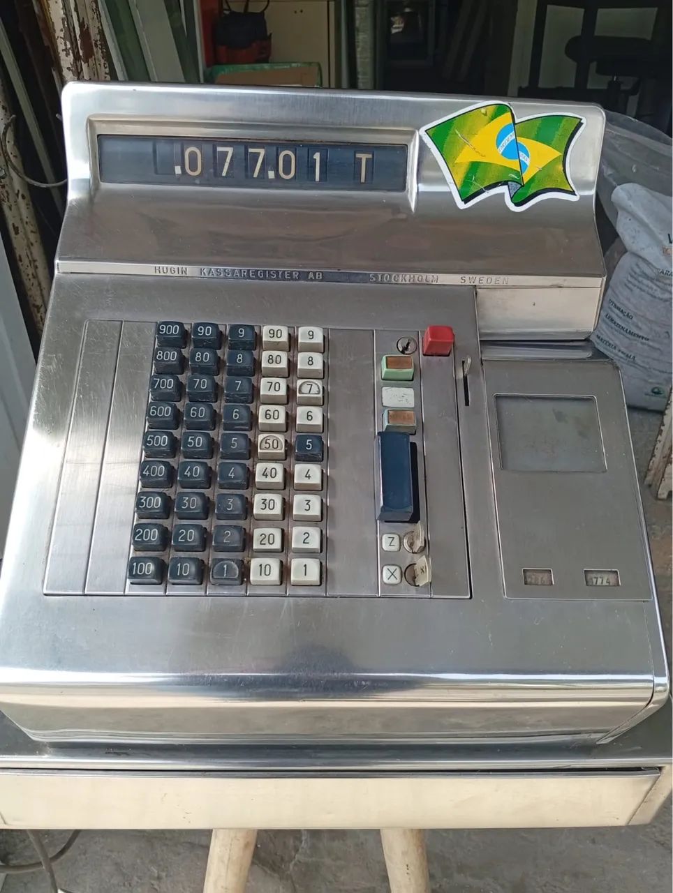 Caixa registradora antiga sueca