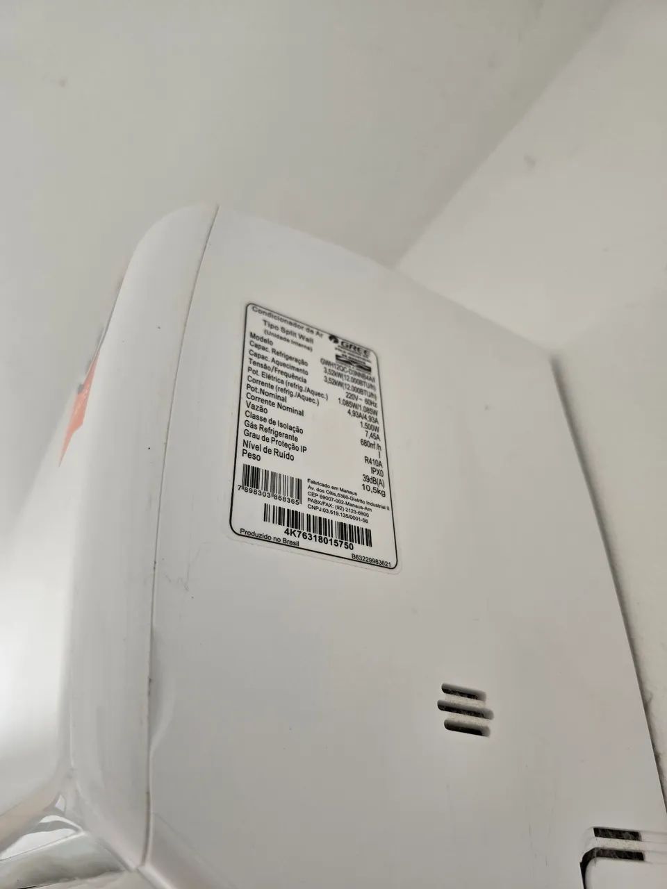 Ar-condicionado Split Gree de 12.000 BTUs, quente e frio, 220V. - Foto 3